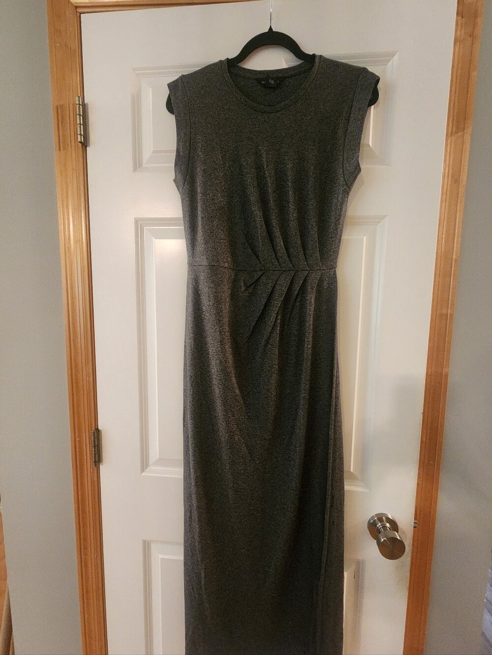 Club Monaco Charcoal Sleeveless Maxi Dress, Size Small